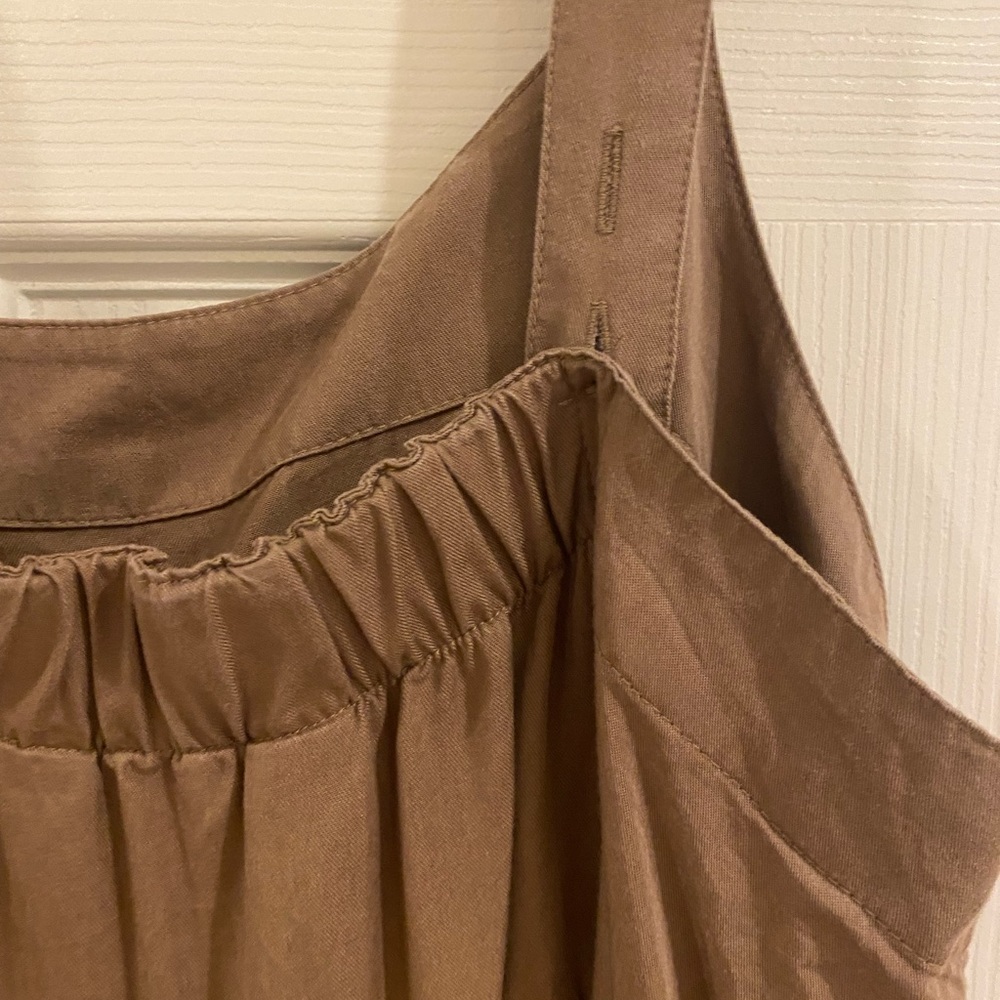 Chic Tan Tiered Maxi Dress - Picture 3 of 4